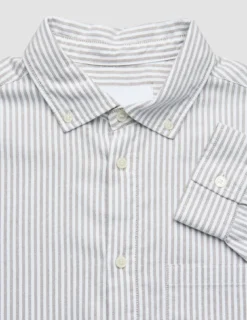 All-Day Oxford Shirt Beige Stripes
