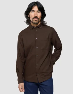 All-Day Oxford Shirt Dark Brown