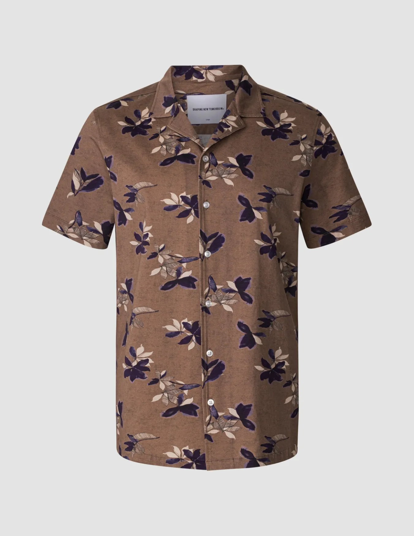 Bowling Short Sleeve Shirt Subtle Flowers