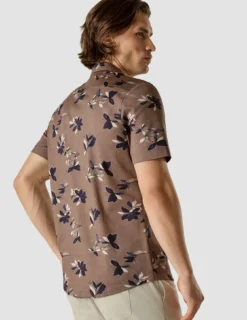 Bowling Short Sleeve Shirt Subtle Flowers