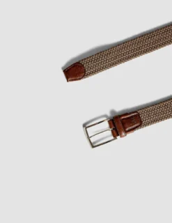 Braided Elastic Belt Khaki
