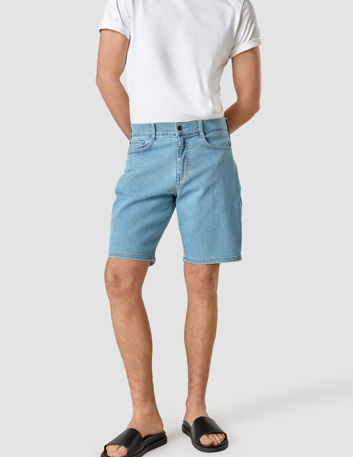 Classic Denim Shorts Bright Blue