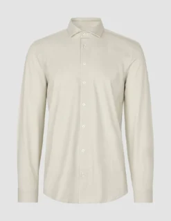 Classic Shirt Beige Twill Slim