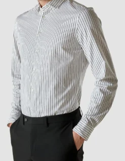 Classic Shirt Black Stripes Regular