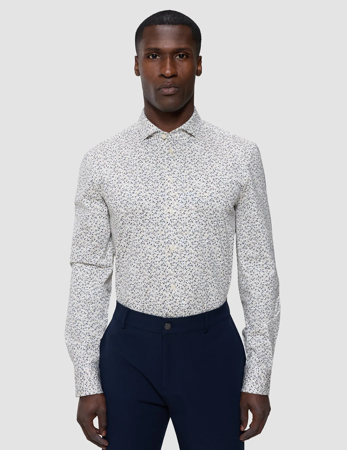 Classic Shirt Bluebell Flowers Regular