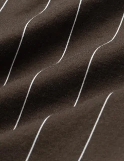 Classic Shirt Brown Pinstripes Slim