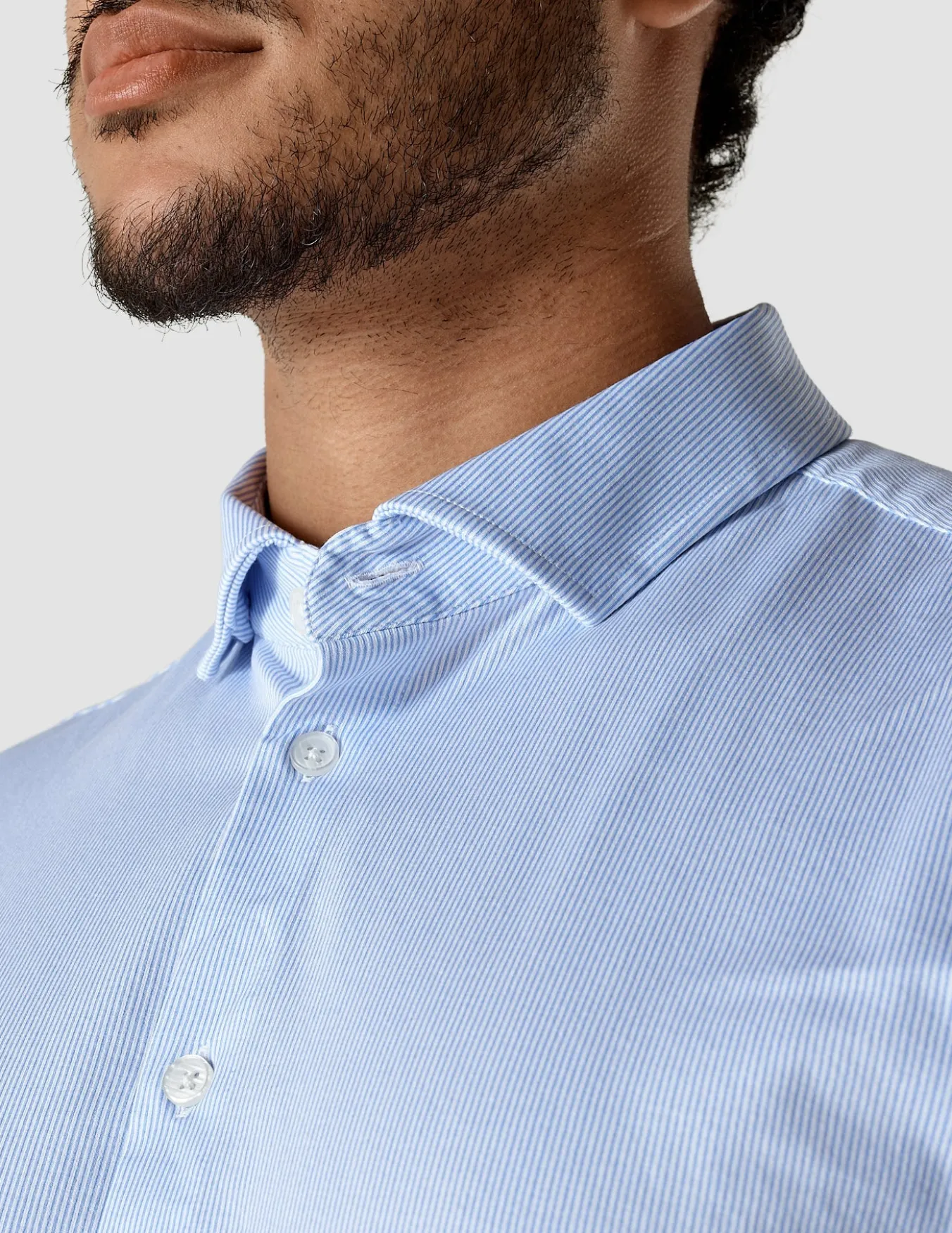 Classic Shirt Light Blue Stripes Slim