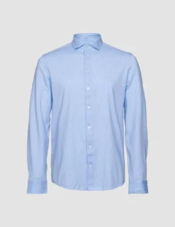 Classic Shirt Light Blue Stripes Slim