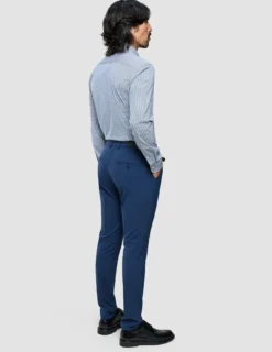 Classic Shirt Marine Herringbone Slim