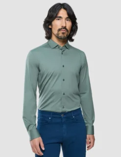 Classic Shirt Mist Green Slim
