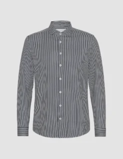 Classic Shirt Navy Stripes Regular