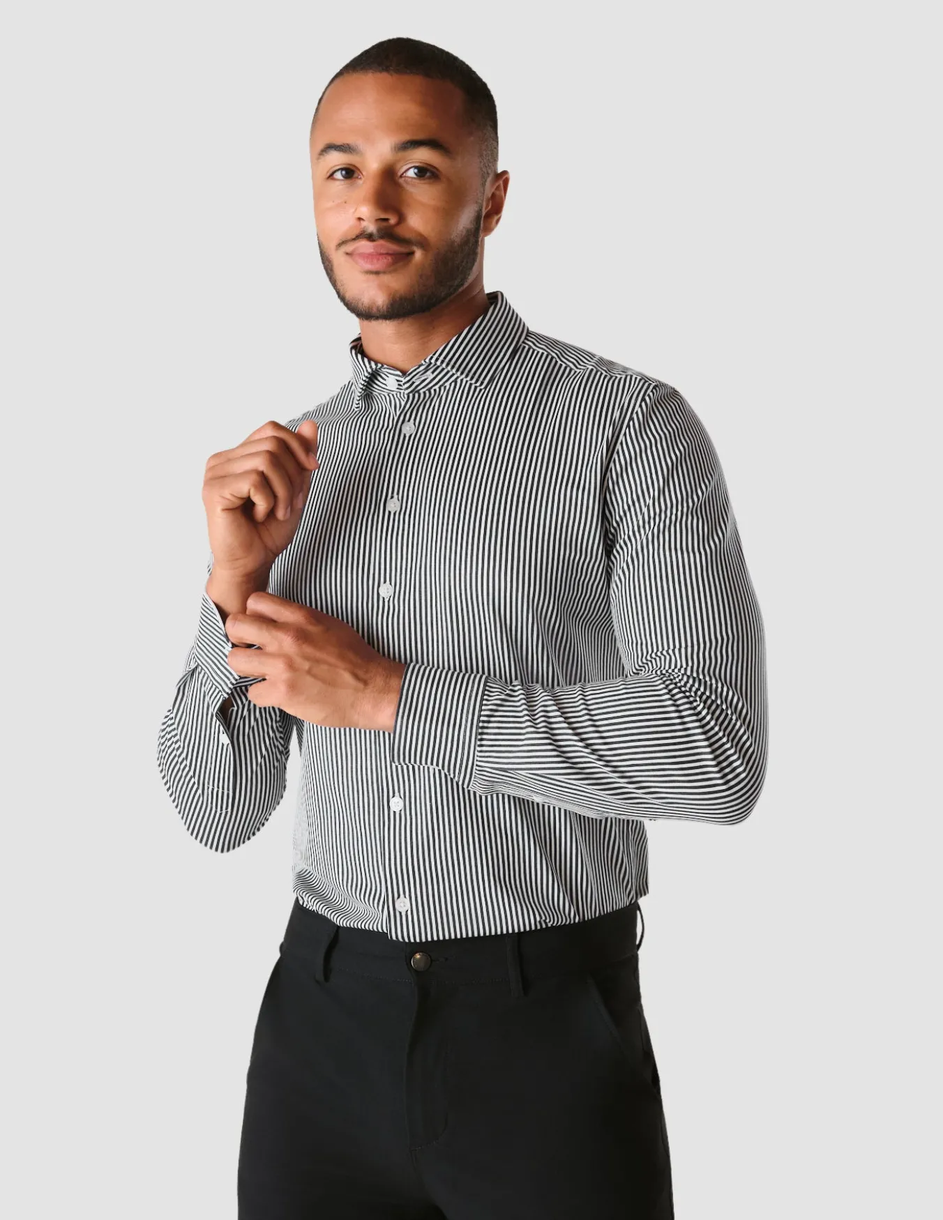 Classic Shirt Navy Stripes Regular