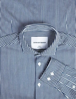 Classic Shirt Navy Stripes Slim