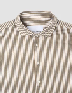 Classic Shirt Shadow Brown Stripe Regular