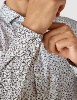 Classic Shirt Steel Flowers Slim