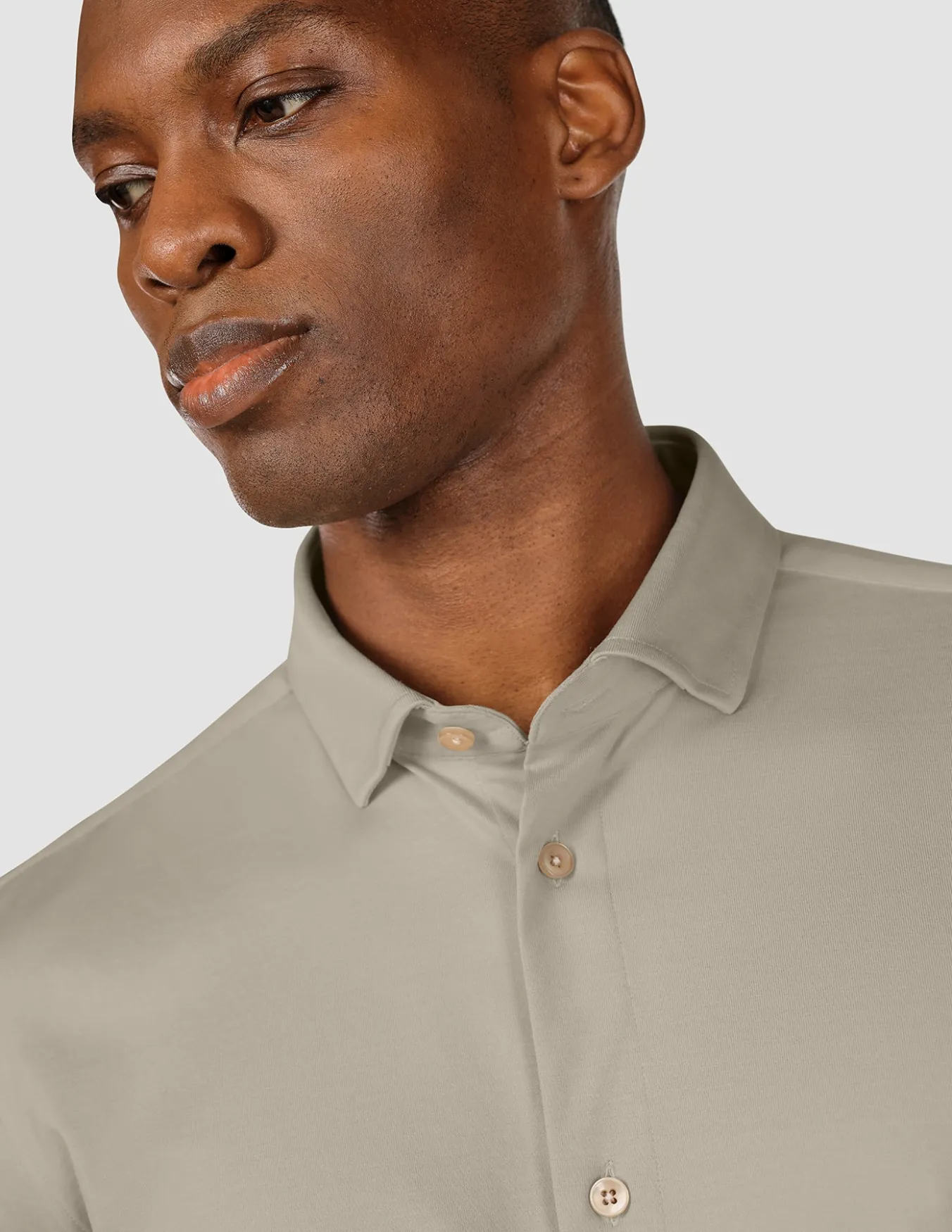 Classic Shirt Stone Beige Regular