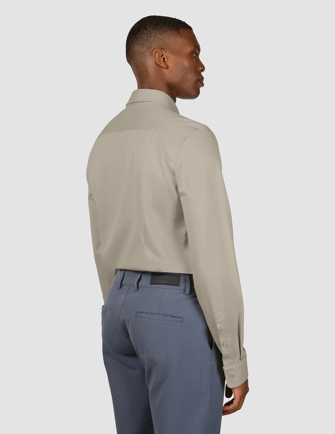 Classic Shirt Stone Beige Slim