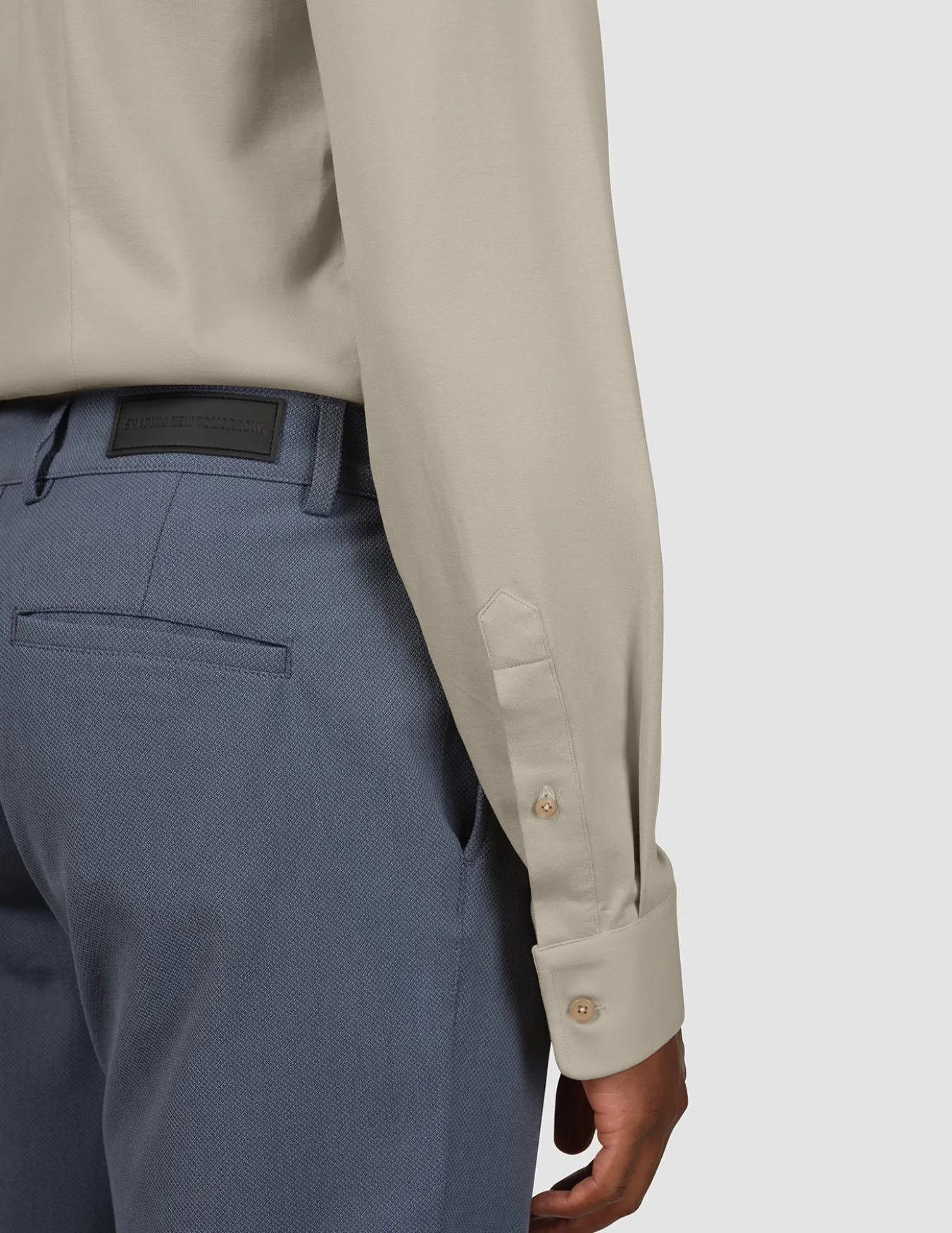 Classic Shirt Stone Beige Slim