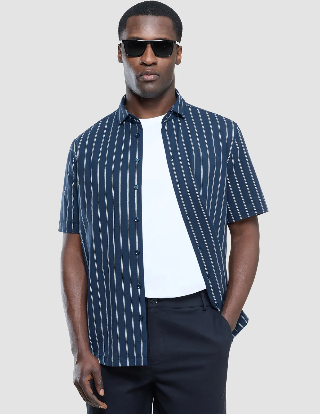 Classic Short Sleeve Shirt Deep Ocean