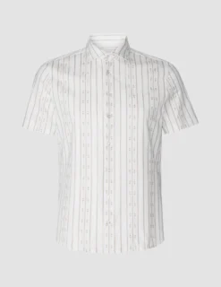 Classic Short Sleeve Shirt Earth Stripe