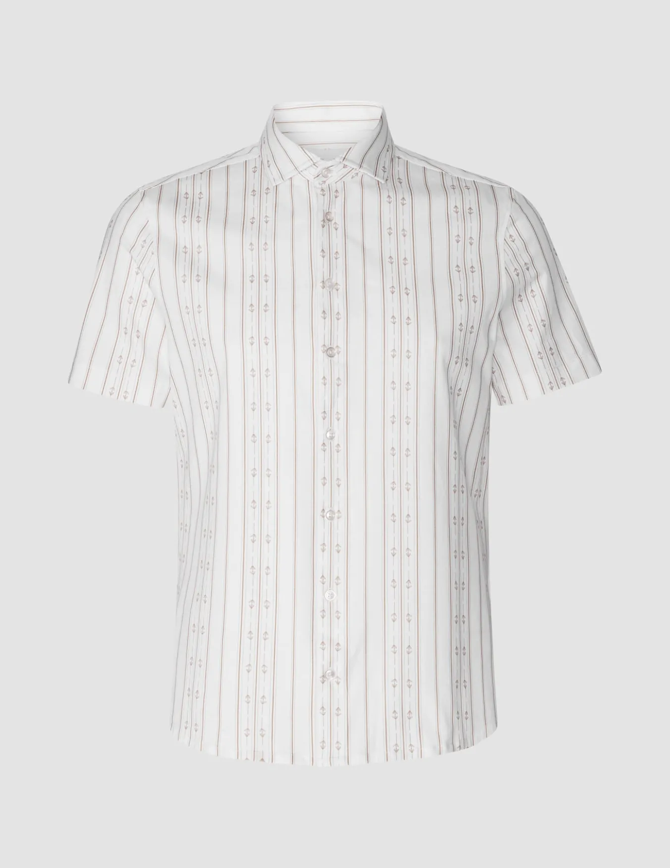 Classic Short Sleeve Shirt Earth Stripe