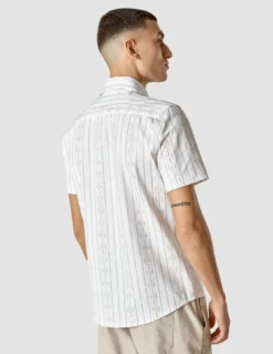 Classic Short Sleeve Shirt Earth Stripe