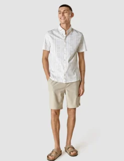 Classic Short Sleeve Shirt Earth Stripe