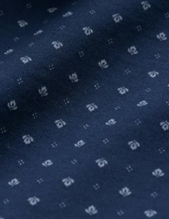 Classic Short Sleeve Shirt Lotus Navy