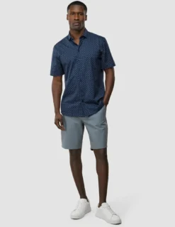 Classic Short Sleeve Shirt Lotus Navy