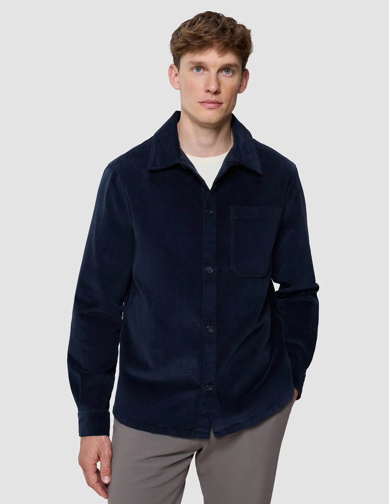 Corduroy Overshirt Dark Navy
