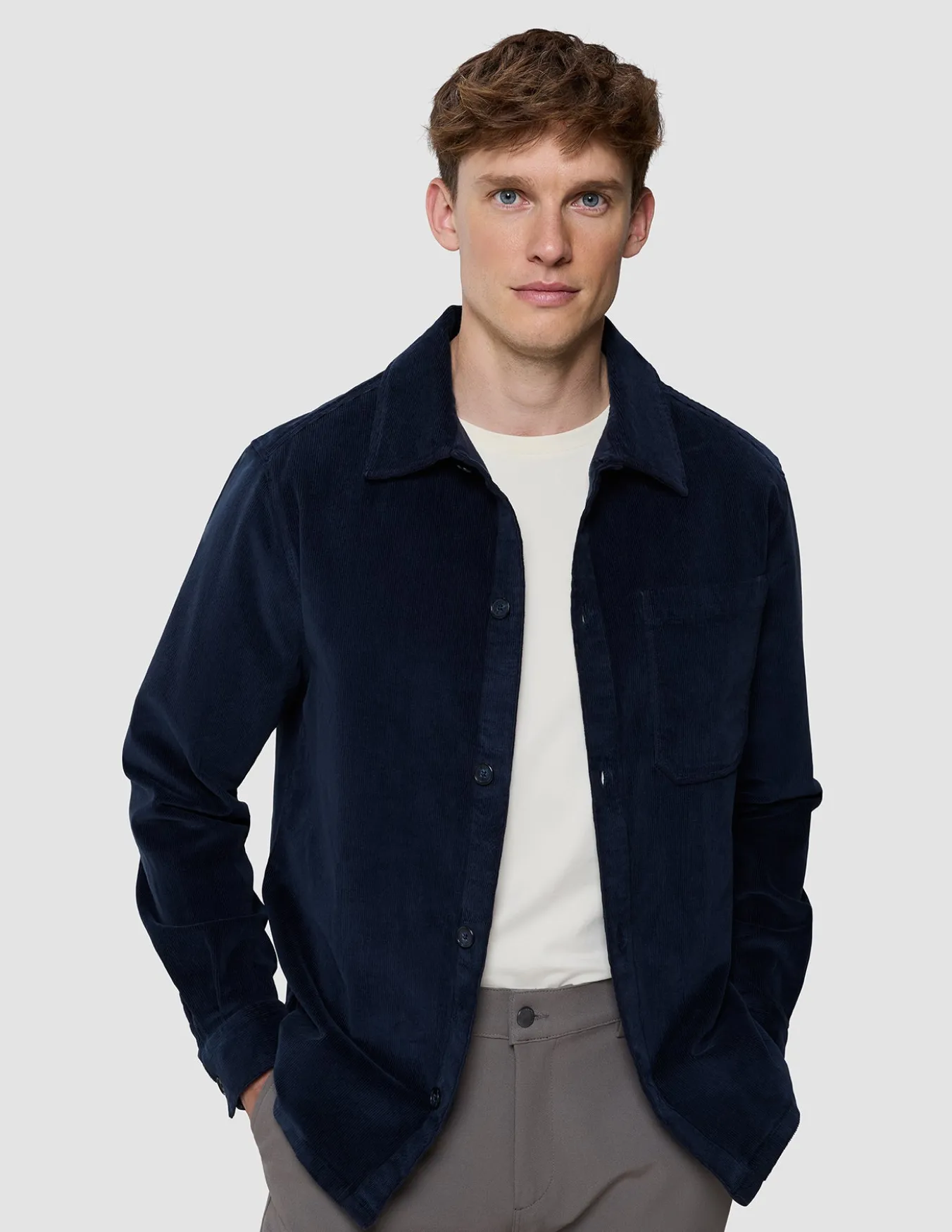 Corduroy Overshirt Dark Navy