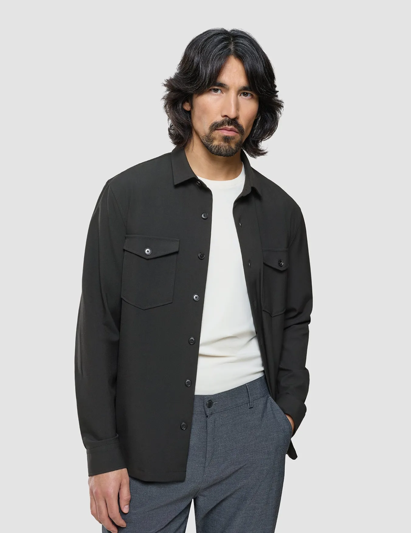 Ease Overshirt Black