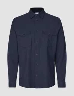 Effortless Overshirt Dark Navy