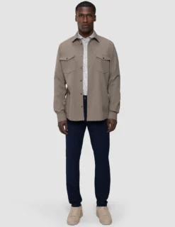 Effortless Overshirt Shadow Brown