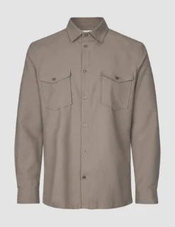 Effortless Overshirt Shadow Brown