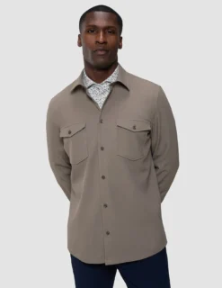 Effortless Overshirt Shadow Brown