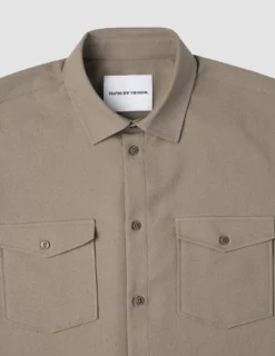 Effortless Overshirt Shadow Brown