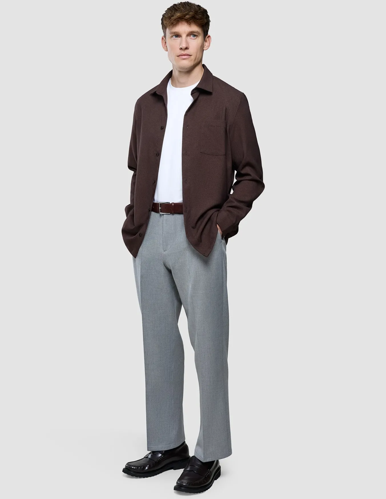 Effortless Shirt Dark Brown