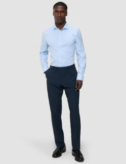 Elevated Shirt Light Blue Stripe Thin Regular
