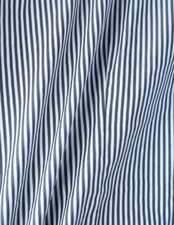 Elevated Shirt Navy Stripe Thin Regular