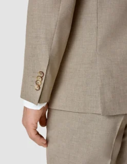 Essential Blazer Beige Melange Regular