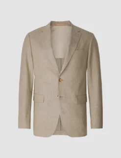 Essential Blazer Beige Melange Regular