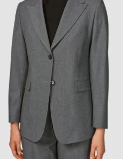 Essential Blazer Dark Grey Melange