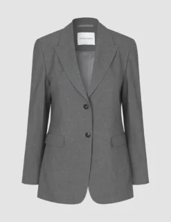 Essential Blazer Dark Grey Melange