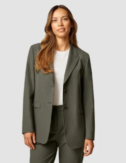 Essential Blazer Dark Olive