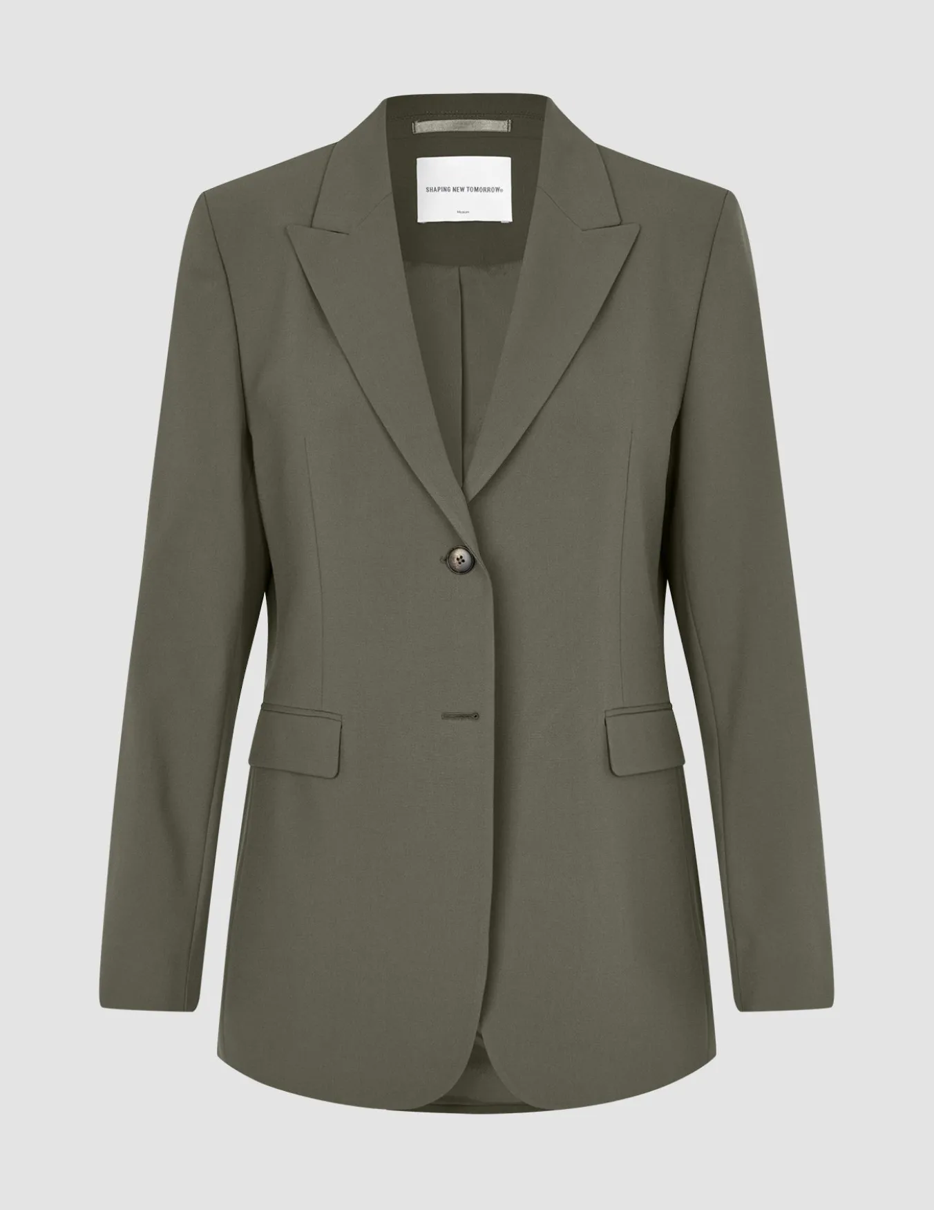 Essential Blazer Dark Olive