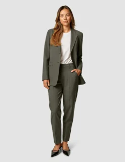Essential Blazer Dark Olive