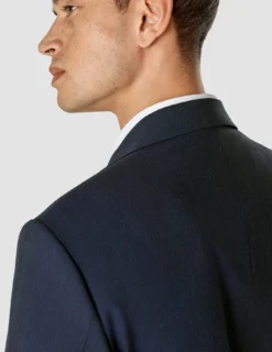 Essential Blazer Navy Melange Slim