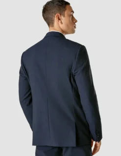 Essential Blazer Navy Melange Slim