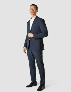 Essential Blazer Navy Melange Regular
